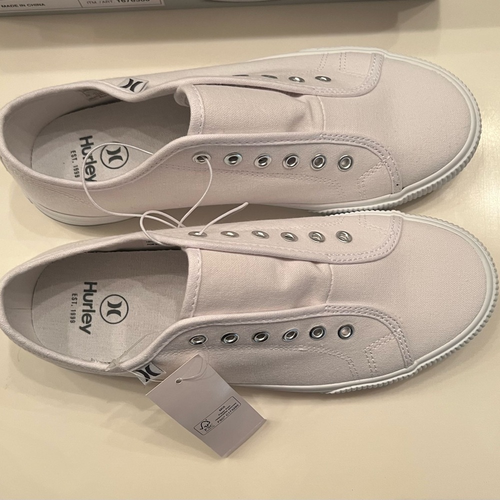 Hurley White Textile Sneakers - Picture 2 of 5